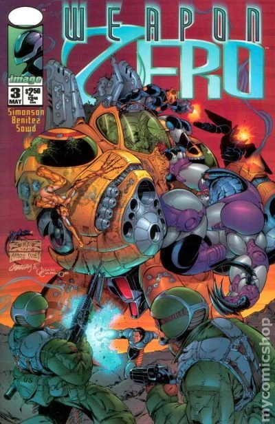 Weapon Zero #3 VG 1995 Weapon Zero 2nd Series Stock Image Low Grade