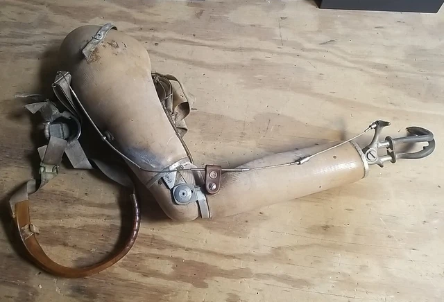 Vintage Prosthetic Arm With Dorrance Hook Right hand