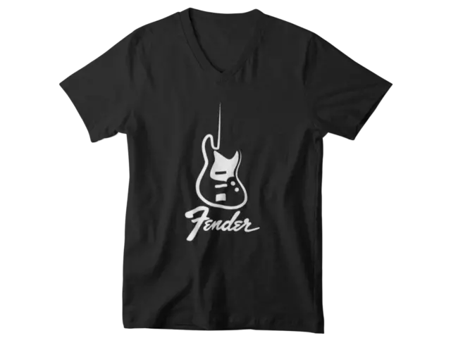 Fender Guitar Logo T-Shirt Cotton Casual mens Tee | Unisex | AU SELLER