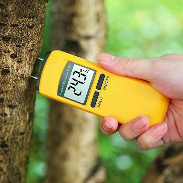 Digitales LCD Messgerät genauer Feuchtigkeitsmelder Werkzeug für Holz und Wohnwagen Tests