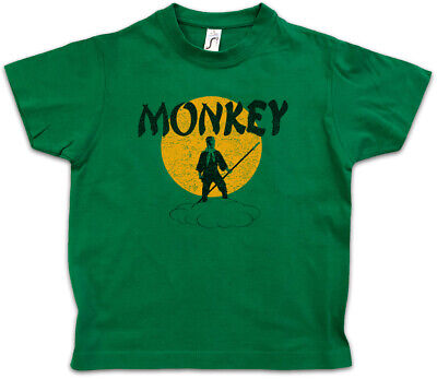 Monkey Magic Retrò TV Series Kids Boys T-shirt MARTIAL ARTS KUNG FU VINTAGE CULT