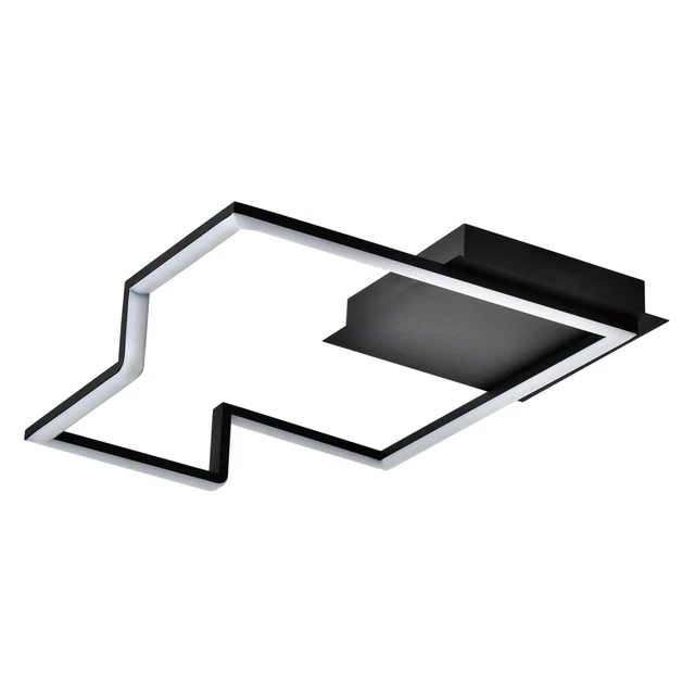 Moderne Designer Dünnprofil Streifen LED Deckenbeleuchtung Beschlag in mattschwarz...