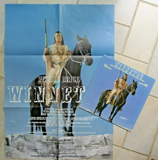 Winnetou  Soundtrack LP mit großem Poster 59 x 83.5 cm Jupiter Rec. 1981 MINT-