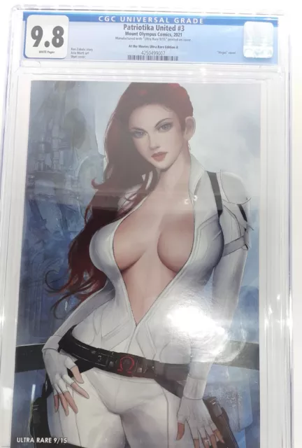 Patriotika United #3 CGC 9.8 Black Widow Homage Ultra Rare #9/15 NEWLY GRADED