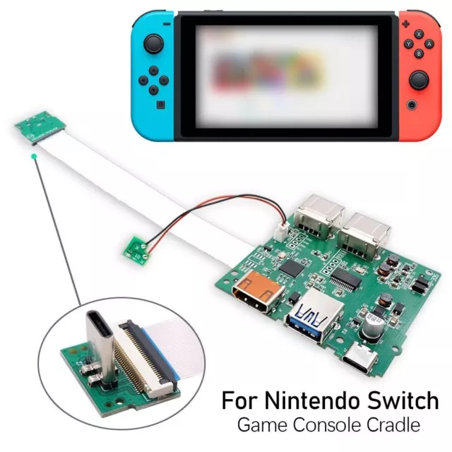 Switch HDMI compatible con Dock Cuna de consola de juegos For Nintendo Switch