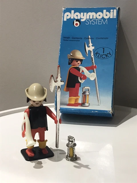 Playmobil set voyageur klicky vintage 3402 v1 rare complet sans boîte