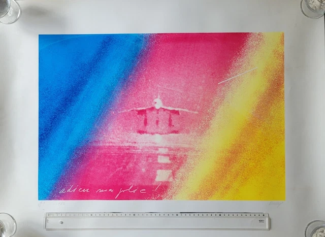 CONCORDE par Jacques MONORY "ADIEU MA JOLIE" Lithographie originale signée