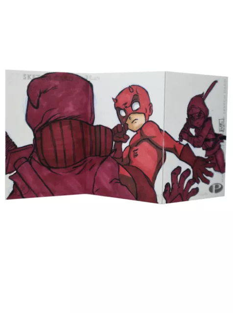 2012 Marvel Premier Daredevil Vs Hand Sketch Card Lord Mesa Art Upper Deck 1/1