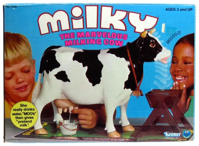 Vintage 1977 Kenner Milky Marvelous Milking Dairy Cow Complete w/Box Works NM