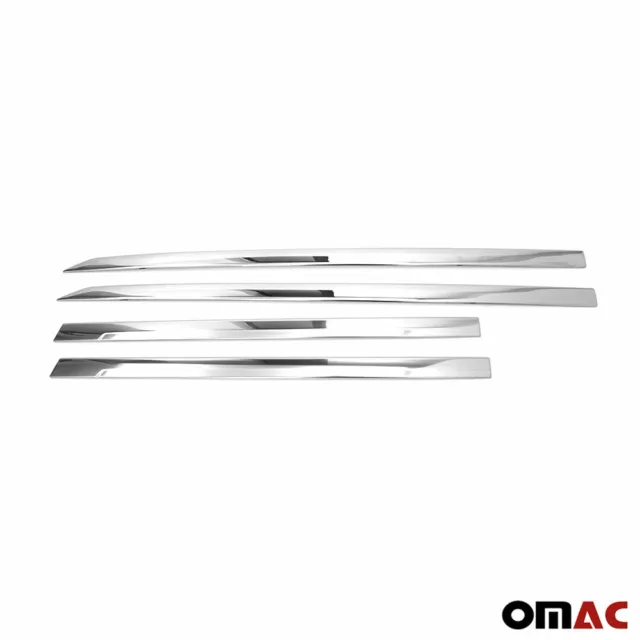 Door Sill Cover for VW Tiguan 2018-2023 Brushed Chrome Steel Exclusive 4  Pcs 