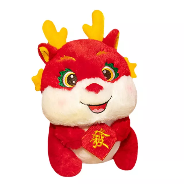 2024 Chinese Zodiac Chinese Dragon Doll Year of the Dragon Mascot Plush Toy-