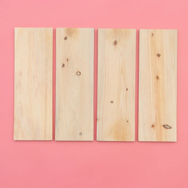 4 STÜCKE DIY Malerei Holzblock Kreative DIY Malerei Handwerk Quadrat Block Holzm