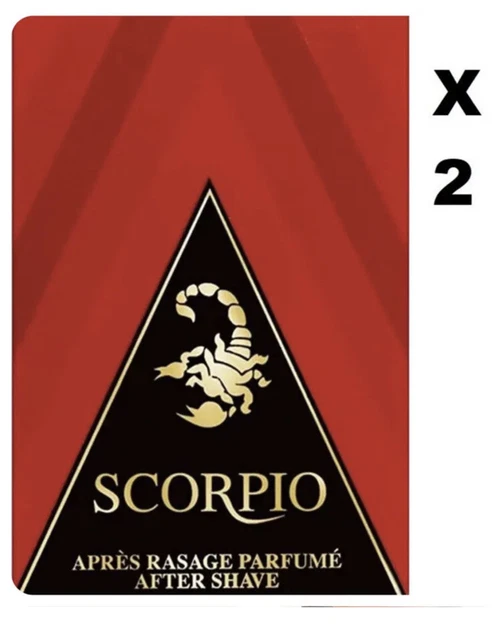Lot De 4 Gel Douche Scorpio Homme Rouge - 250 Ml Chaque, Neuf Fabriqué En France