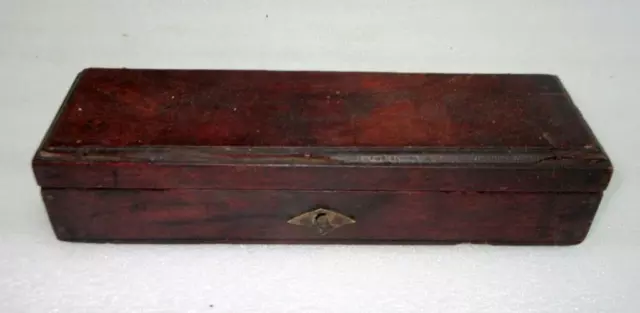 Vintage Alt Selten Holz Handgefertigt Verpackt Tinte Topf Kiste Oder Penny Waage