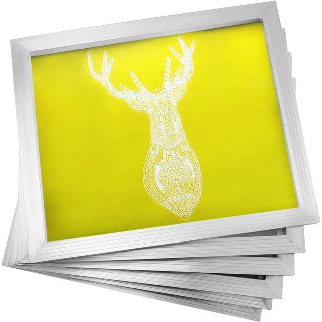 Paquete de 6 marcos de serigrafía de aluminio VEVOR 20 X 24 pulgadas 305 unidades malla pre