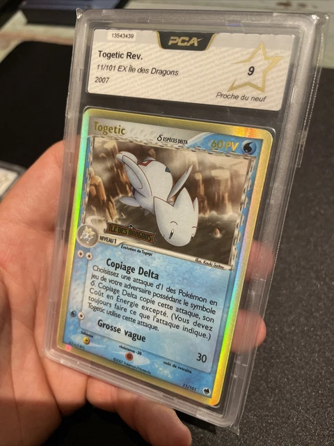 Carte Pokémon Togetic - 11/101 - Holo REVERSE- Ex île des dragons - FR - PCA 9