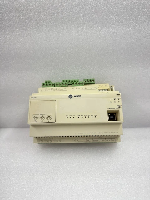 TRANE UC400 PROGRAMMABLE CONTROLLER X13651492-02 Rev W TESTED £111.62 ...