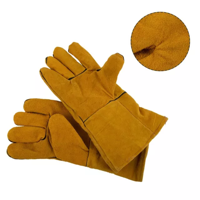 A Pair Of Welding Gloves Flame-Retardant Heat Insulation 2022 Brand New Durable