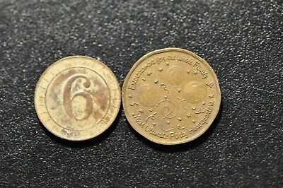 Two R & W 6 And Namco Tokens!   Cc550Xxx