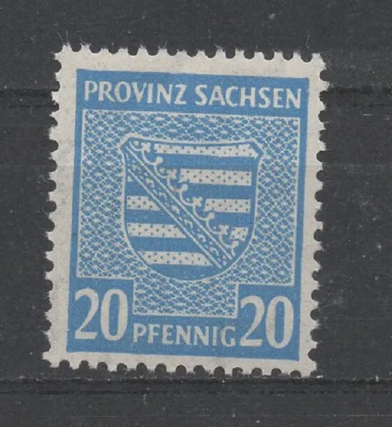 SBZ-Provinz Sachsen 81X mit Köhne Plf. f16 (Provinzwappen) postfrisch
