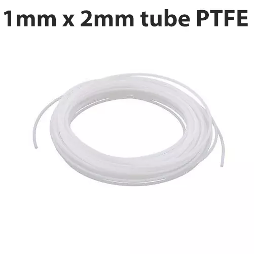 1mm x 2mm Tube en PTFE Tuyau Teflon Tunbing Pipe 1x2mm imprimante 3D printer