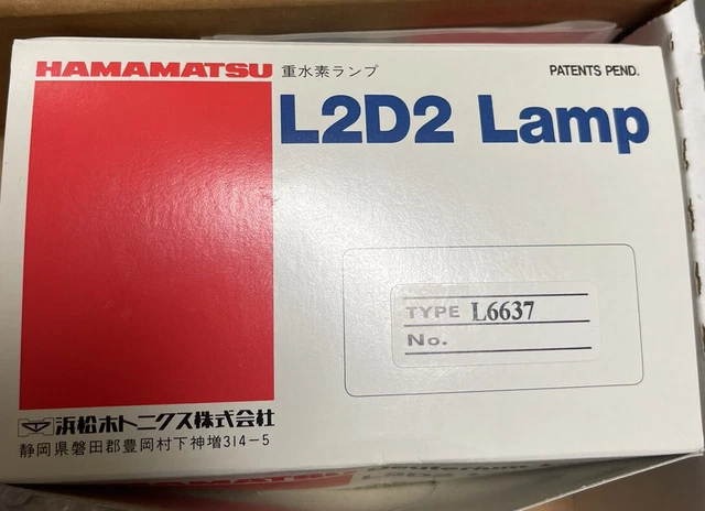 Hamamatsu L2D2 Type L6637 Deuterium Lamp Bulb
