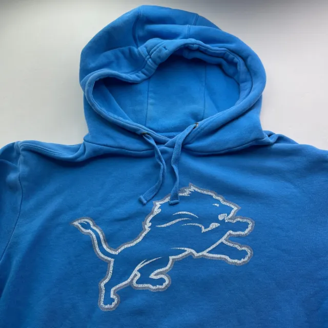 Detroit Lions NFL Football Fanatics Men's Large Blue Hoodie