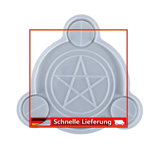 LIUCI Silikon-Gie?formen ? Epoxidharz-DIY-Gie?formen, Mondphasen-Kerzenhalter, U