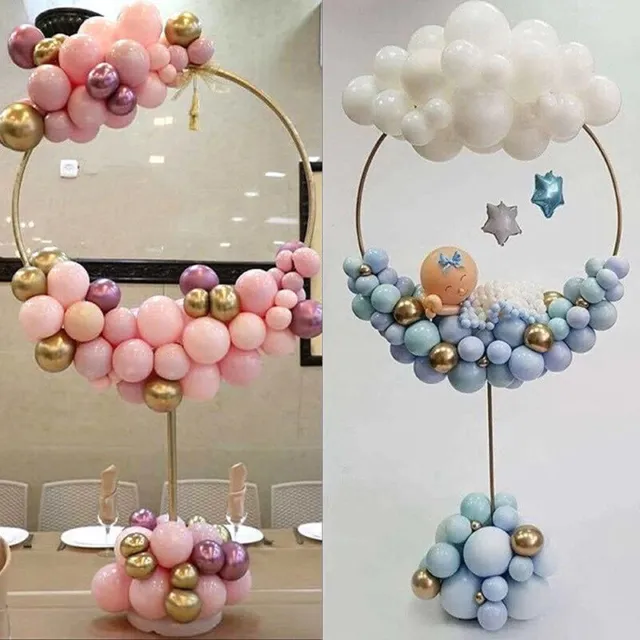 Balloons Ring Stand Balloon Table Kit Baby Birthday Wedding Hoop Holder Decor