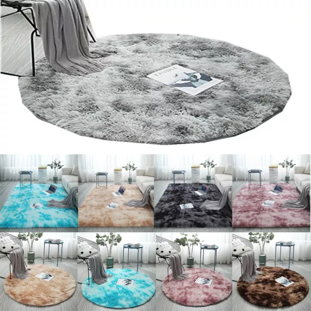 Fluffy Rugs Anti-Slip Shaggy Rug Large Super Soft Carpet Mat Living Room Bedroom