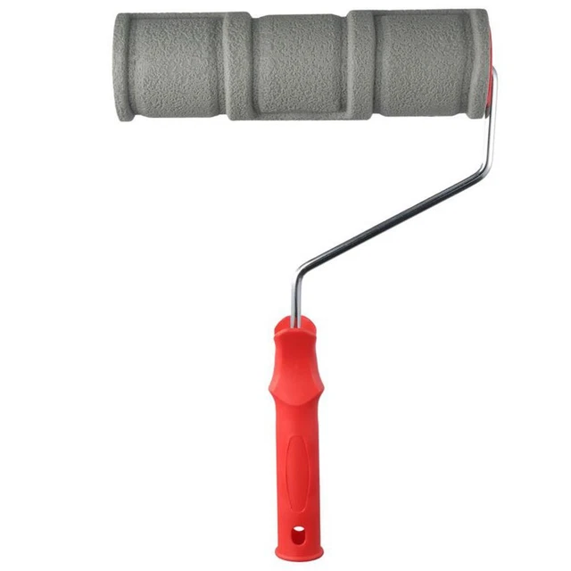 7 Inch Rubber Embossing Roller - Texture Painting Tool For Walls, With 15cm Handle