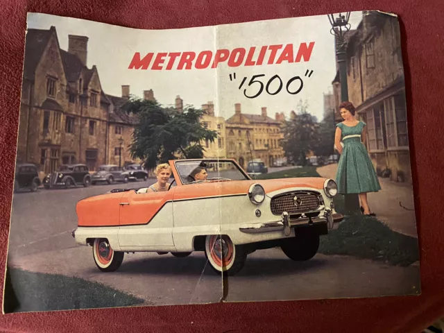 BMC Austin Metropolitan 1500 Car Sales Brochure REF 1406, circa 1958