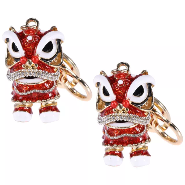 2PCS Chinese Kirin Pi Yao Keychain for New Year Gift