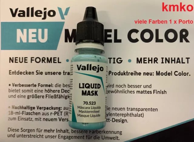 Vallejo 197, 70.523 Abdeckflüssigkeit, Liquid mask, 18 ml 100ml 17,53€