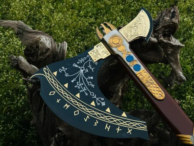 Beautiful custom handmade Viking forged Axe