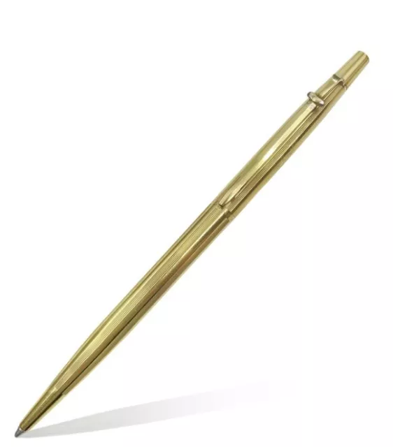 Vintage Caran d'Ache Madison pinstripe Gold Plated Ballpoint Pen. 