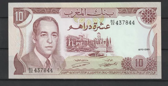 MAROC Morocco - Billet de 10 Dirhams de 1970. 1985 - KP N° 57a NEUF UNC