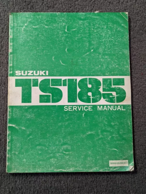 OEM Genuine Suzuki Dealer Service/Repair Manual TS185 1981