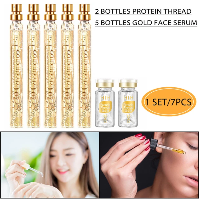 Soluble Protein Thread Lifting and Gold Face Essence Anti Wrinkle D