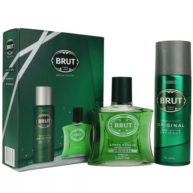 Brut Original Set 200 ml Deodorant Deospray Deodorant Spray & 100 ml Aftershave