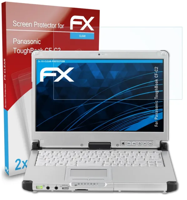 atFoliX 2x Screen Protector for Panasonic ToughBook CF-C2 clear