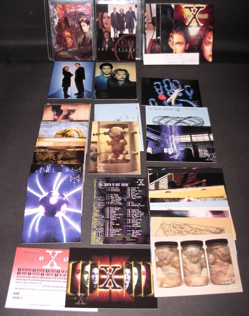X Files Series 1 Full Set 72 Cards NM Topps 1995,1 Etched Foil # i3 & 2001 Promo