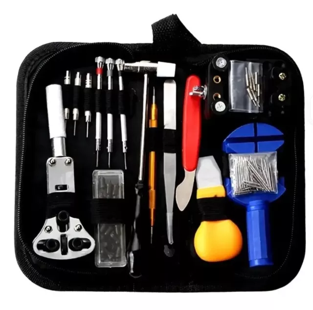 Kit 147 Pièces Outils de Réparation pour Montres Démontage Horloge 