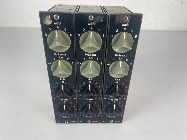 3x Telefunken W395a Égaliseur Eqs „ Pas Testé / Not Testé "