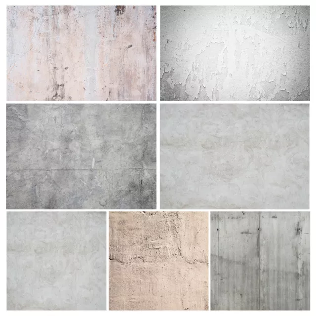 Retro Concrete Gray Wall Art Cloth Studio Photos Backdrop Photography Background