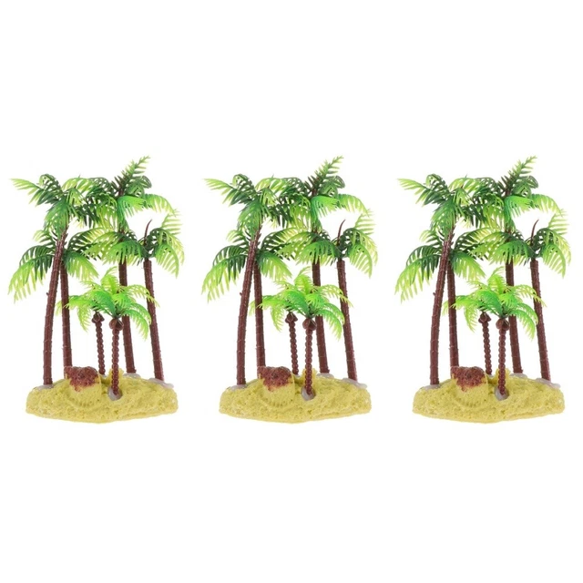 3 Pc Fish Tank Landscaping Tree Fake Aquarium Plants Faux Plants Cake