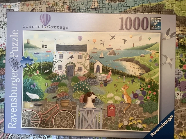 RAVENSBURGER 1000 PIECE jigsaw puzzle Coastal Cottage £4.00 - PicClick UK