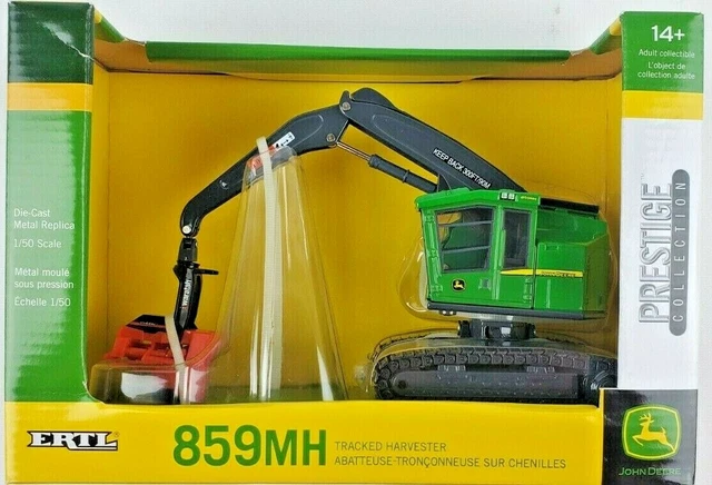 Ertl Prestige 1:50 Scale John Deere 859MH Tracked Logging Harvester