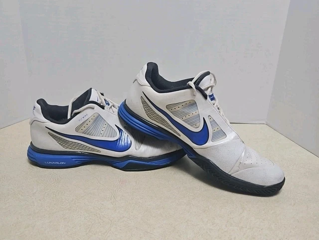 Nike Lunar Vapor 8 Tour Mens 11.5 Tennis Shoes White Black 429991-104 Flywire Nike Lunar Vapor 8 Tour Mens 11.5 Tennis Shoes White Black  main image 2