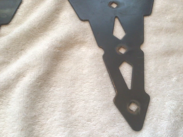 3-Black T-Strap Hinges Cast Iron Heavy Duty 10” Barn Door Fence Gate 9